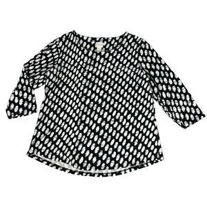 Chico’s Double Layer Round Neck Top size Medium